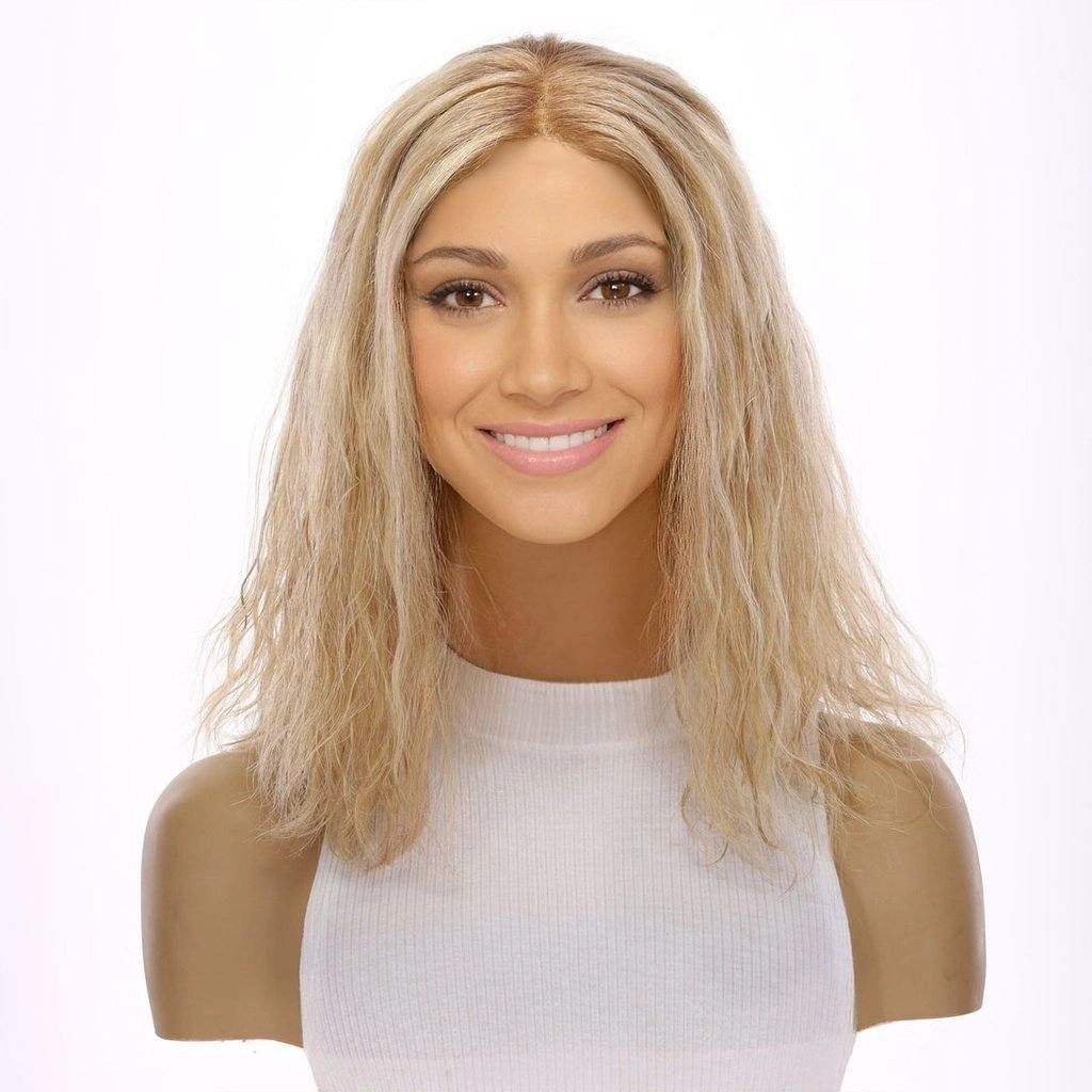 16" Divine Lace Top Wig Golden Blonde Wavy
