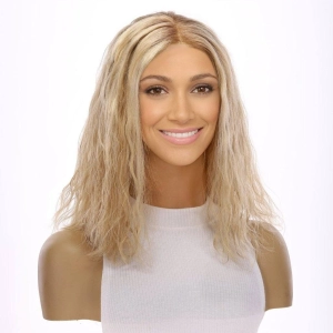 16" Divine Lace Top Wig Golden Blonde Wavy