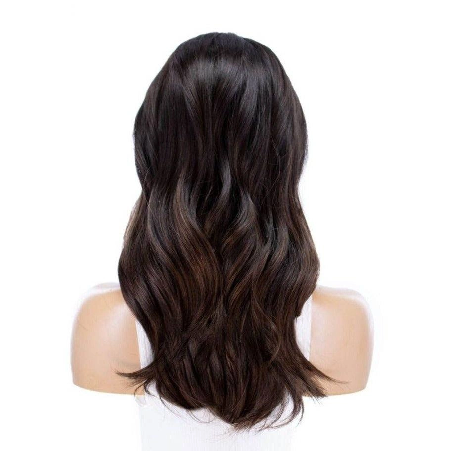 20" Divine Lace Top Wig Dark Brown Balayage