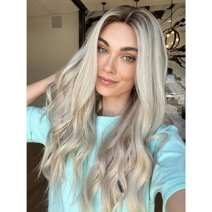24" Divine Lace Top Wig Ice Blonde w/ Full Rooting