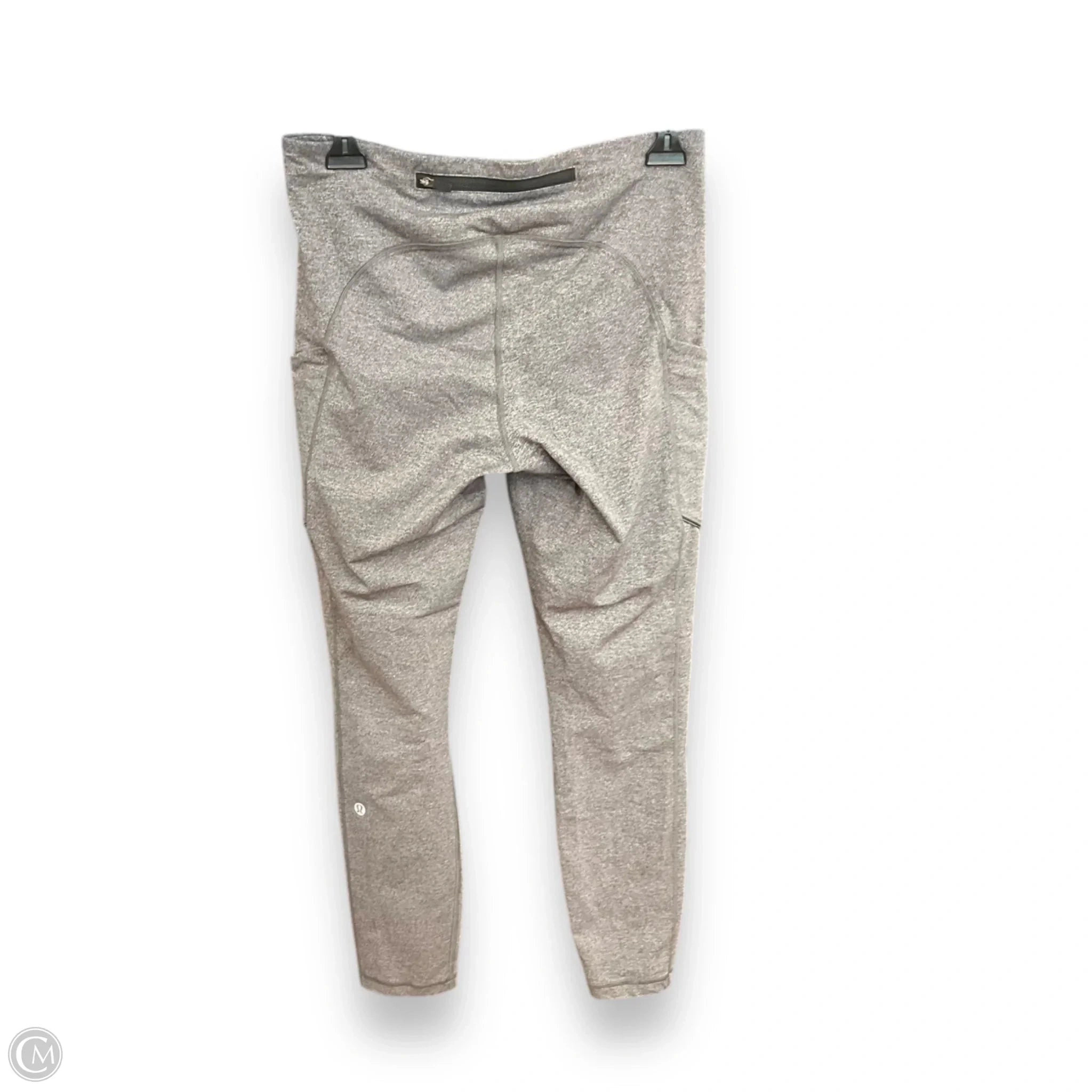 Athletic Leggings By Lululemon In Grey, Size: 8