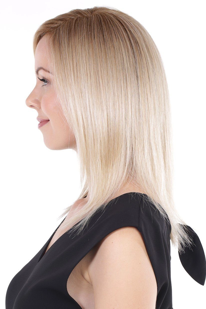 Belle Tress Toppers - Remy Human Hair Lace Front Mono Top 14" (#1000)