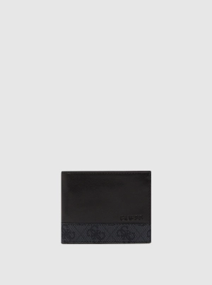 Black Fabio Passcase Wallet
