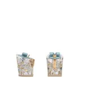 Block Heel Kit 3 Transparent Silver & Gold Tinsel