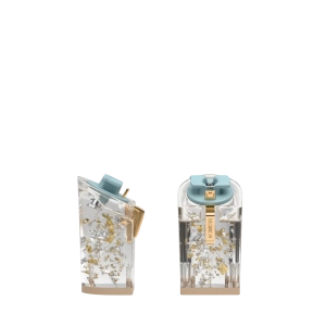 Block Heel Kit 4 Transparent Silver & Gold Tinsel