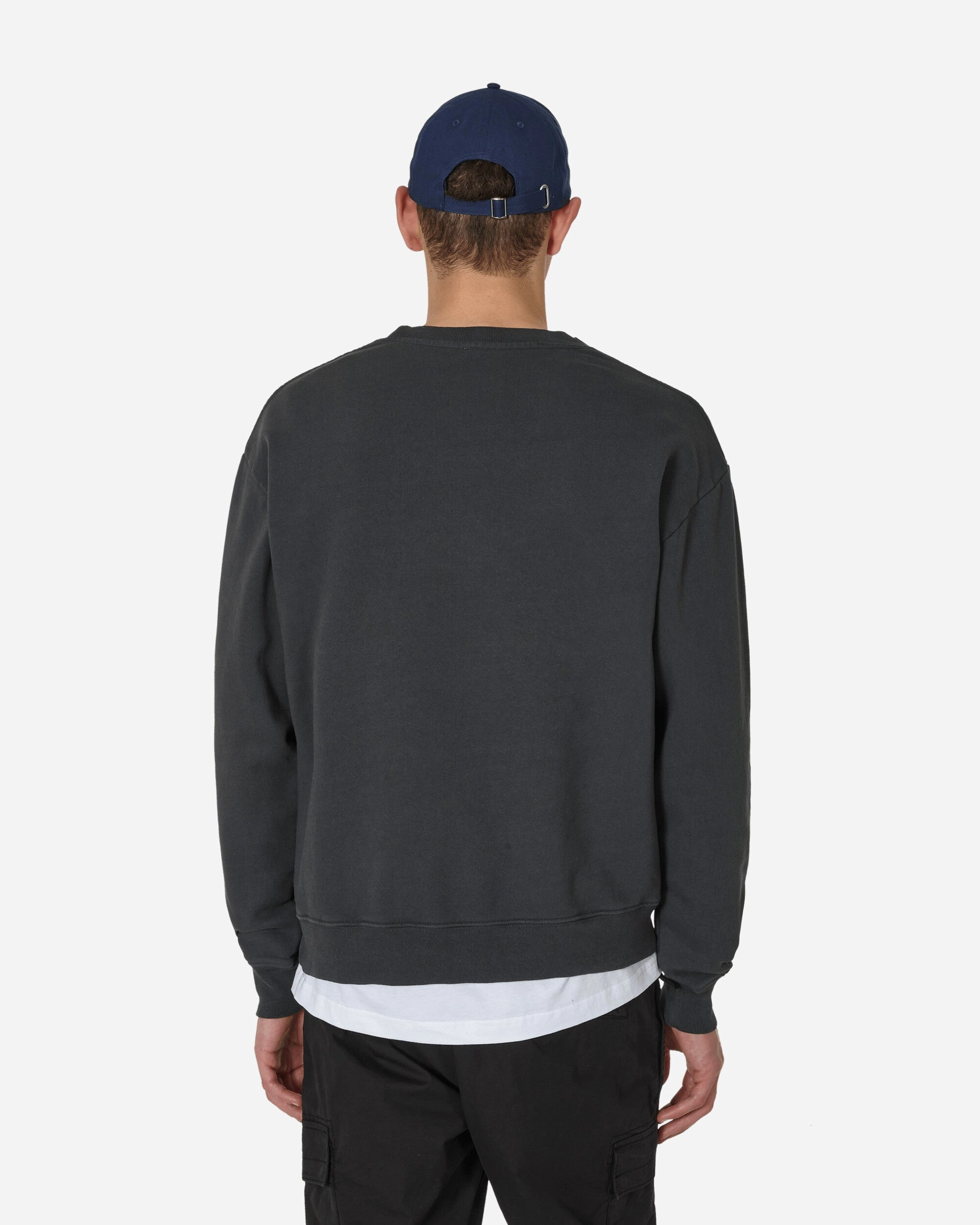 Classic Logo Crewneck Sweatshirt Washed Black