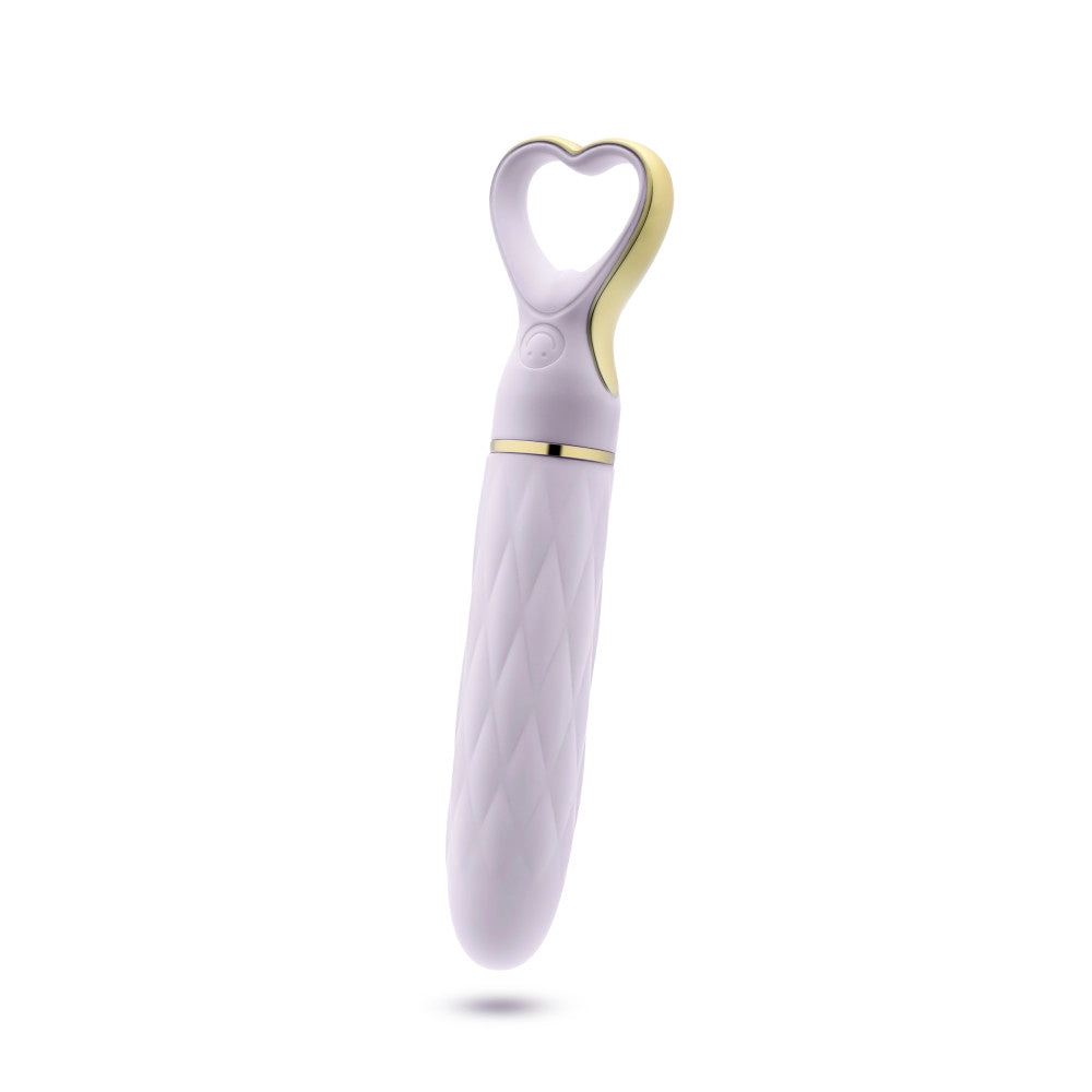 Delice™ By Blush® | Heartthrob Silicone Bullet Vibrator With Heart-Shaped Handle – Lavender Love