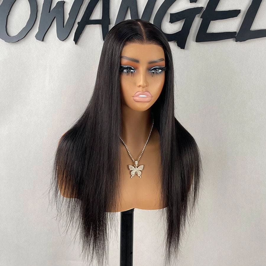 FLASH SALE |  22 Inches Straight Natural Black 9X6 Wear&Go  Skinlike HD Lace Wig （Sample）