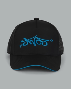 Graffiti Logo Cap. Cyan.
