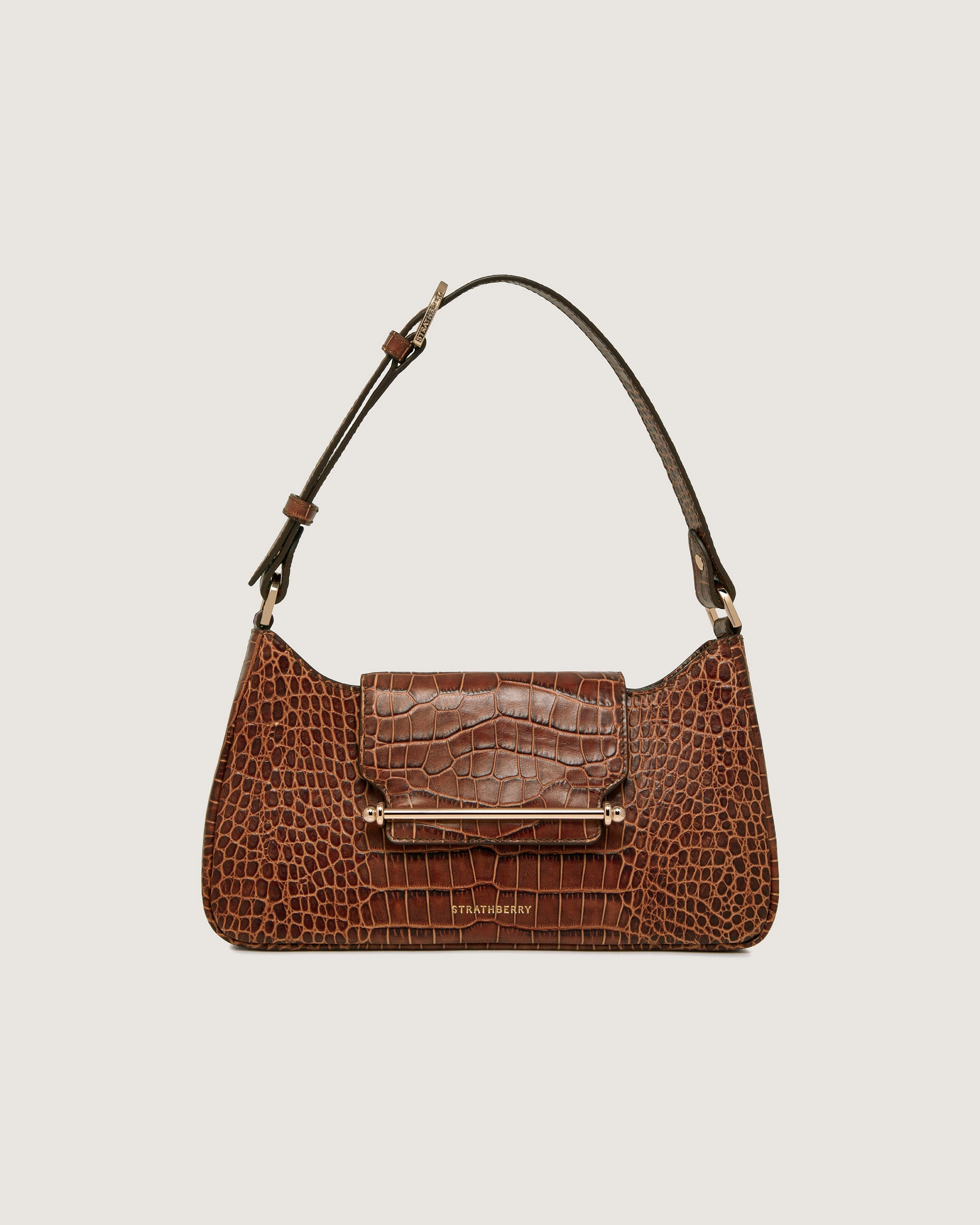 Multrees Omni Zipped - Croc-Embossed Leather Walnut
