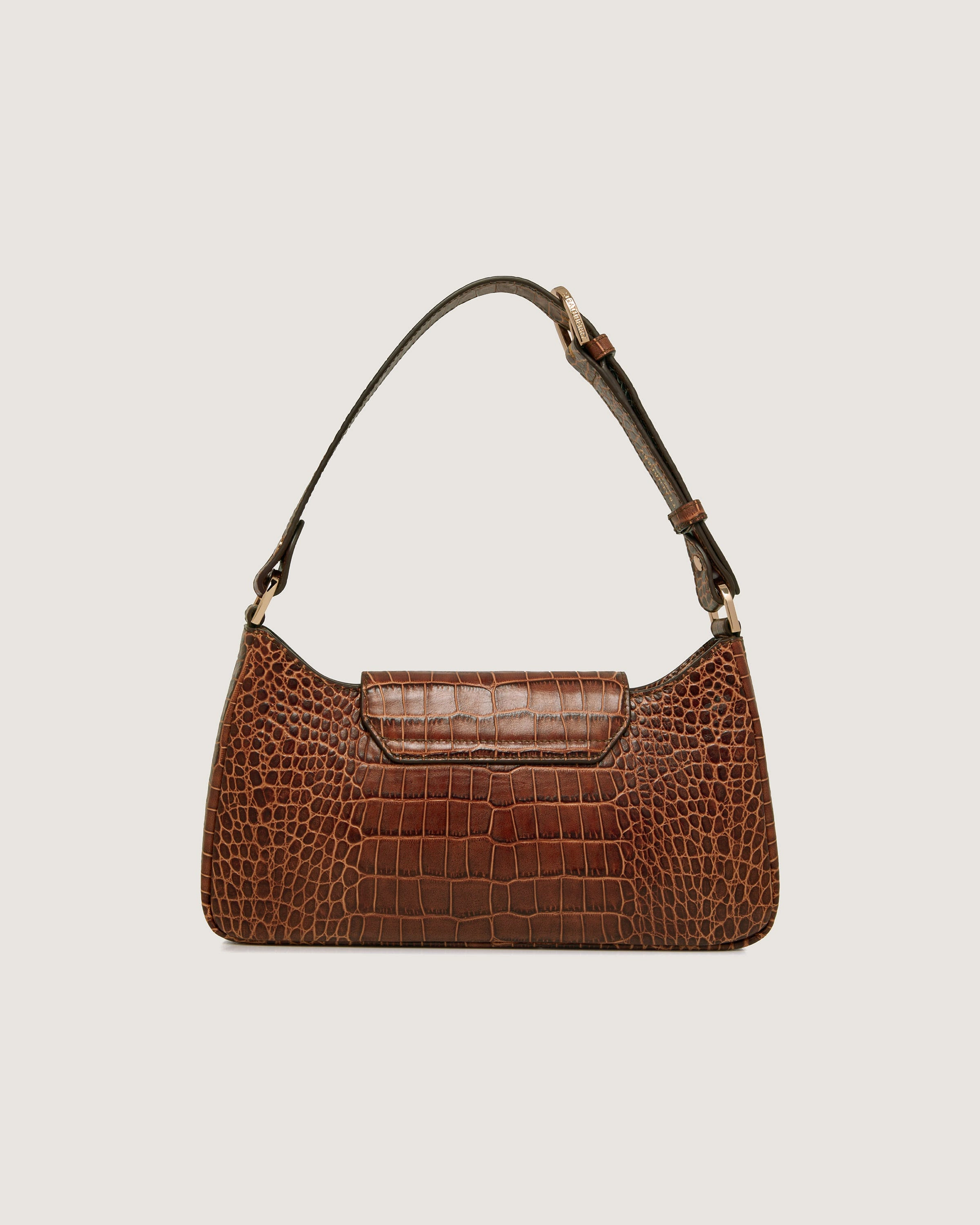 Multrees Omni Zipped - Croc-Embossed Leather Walnut