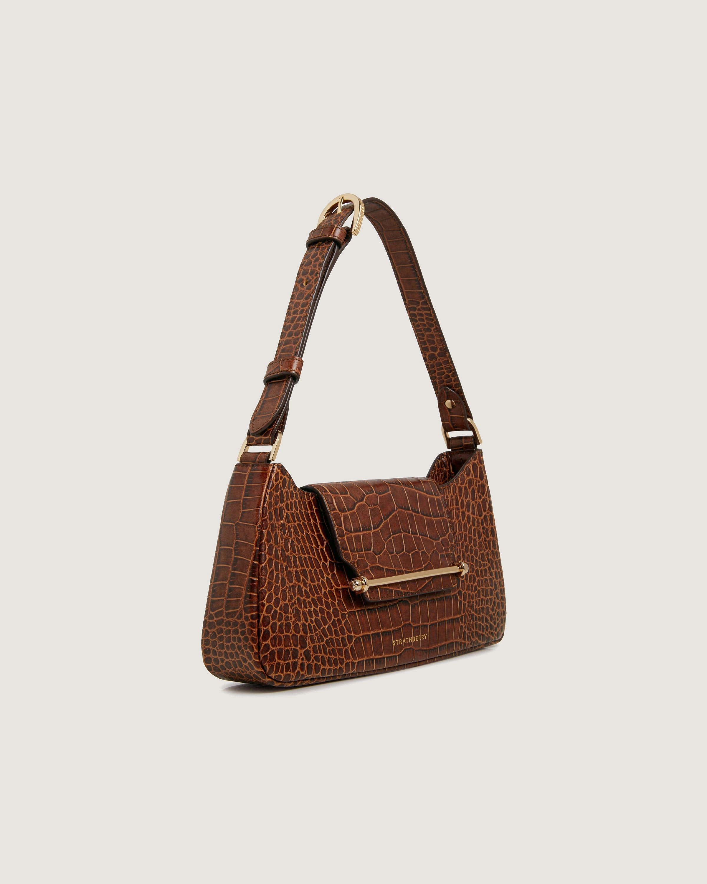 Multrees Omni Zipped - Croc-Embossed Leather Walnut