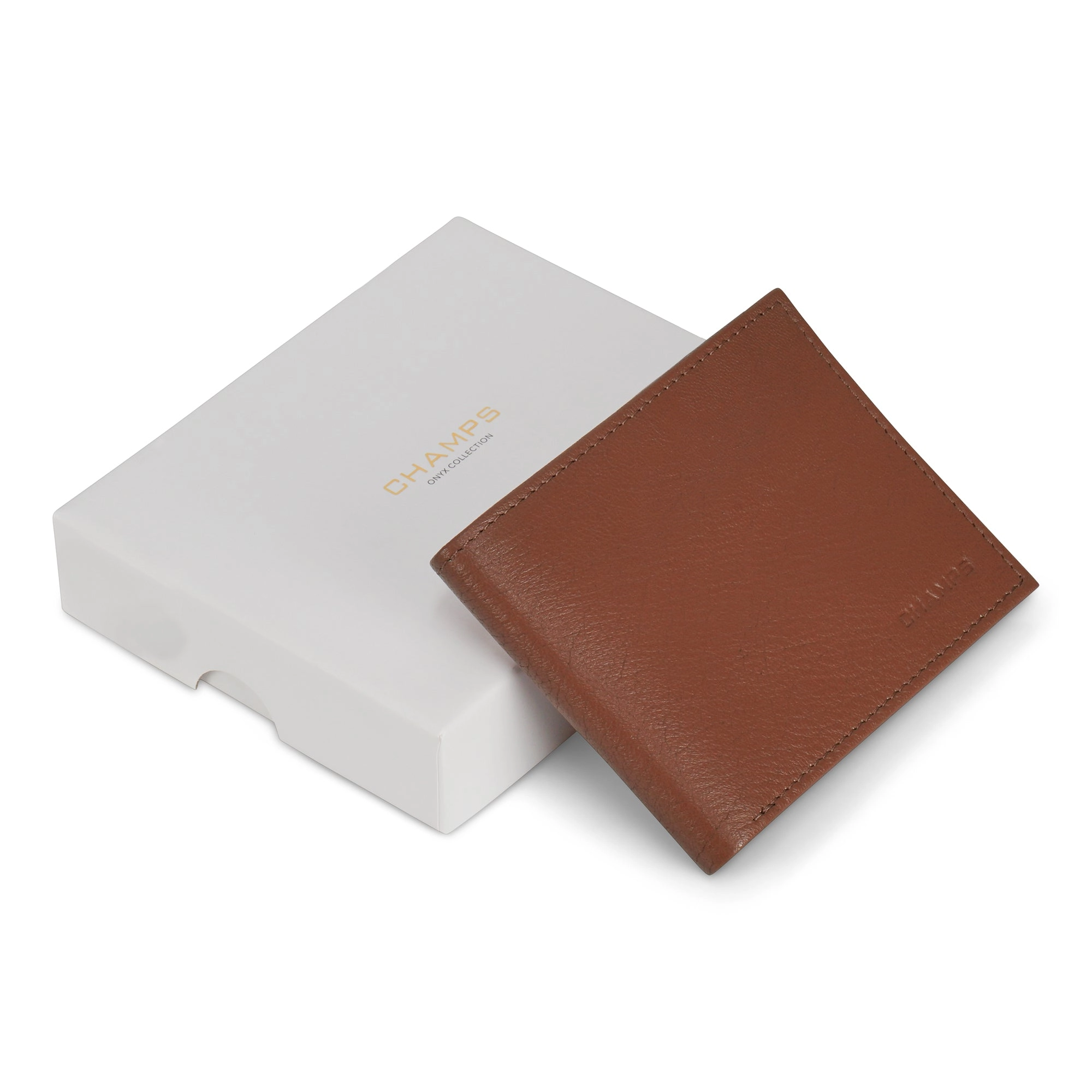 Onyx / Leather Bi-Fold Wallet *Drop Ship*