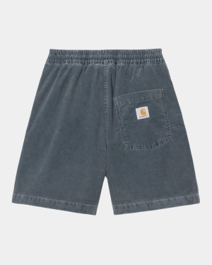 Reynold Corduroy Short | Dusky Blue (dusky washed)