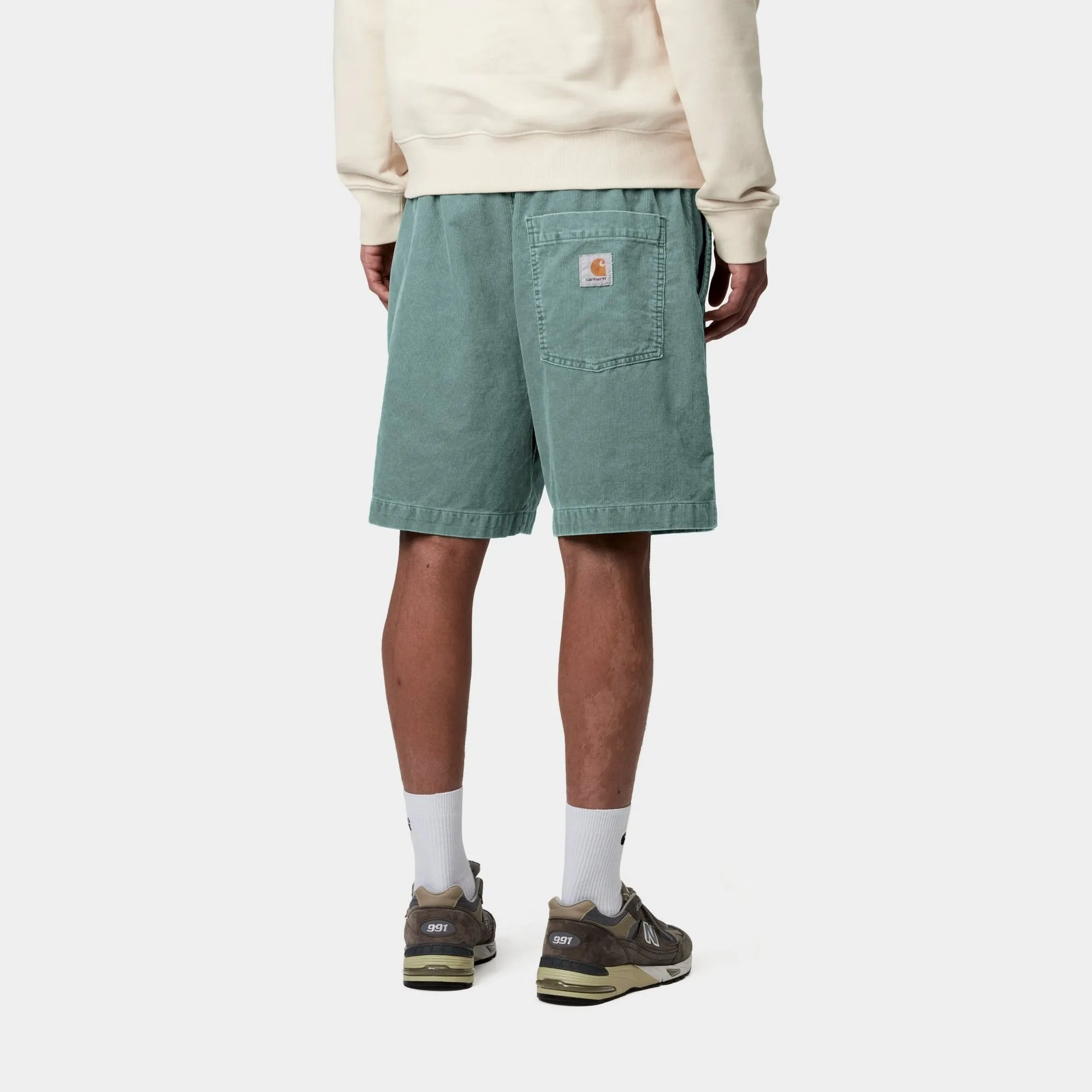 Reynold Corduroy Short | Silver Pine (dusky washed)
