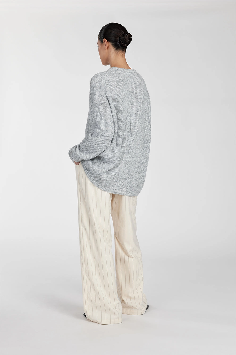 SANDER CREAM STRIPE PANT