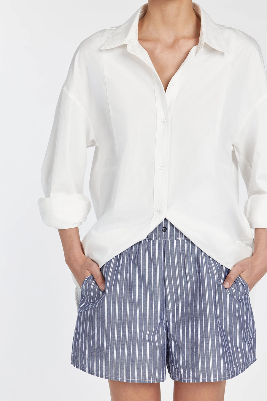SHARNI BLUE STRIPE SHORT