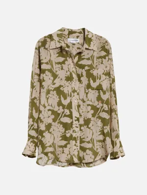 Silk Shirt in Parakeet Blush