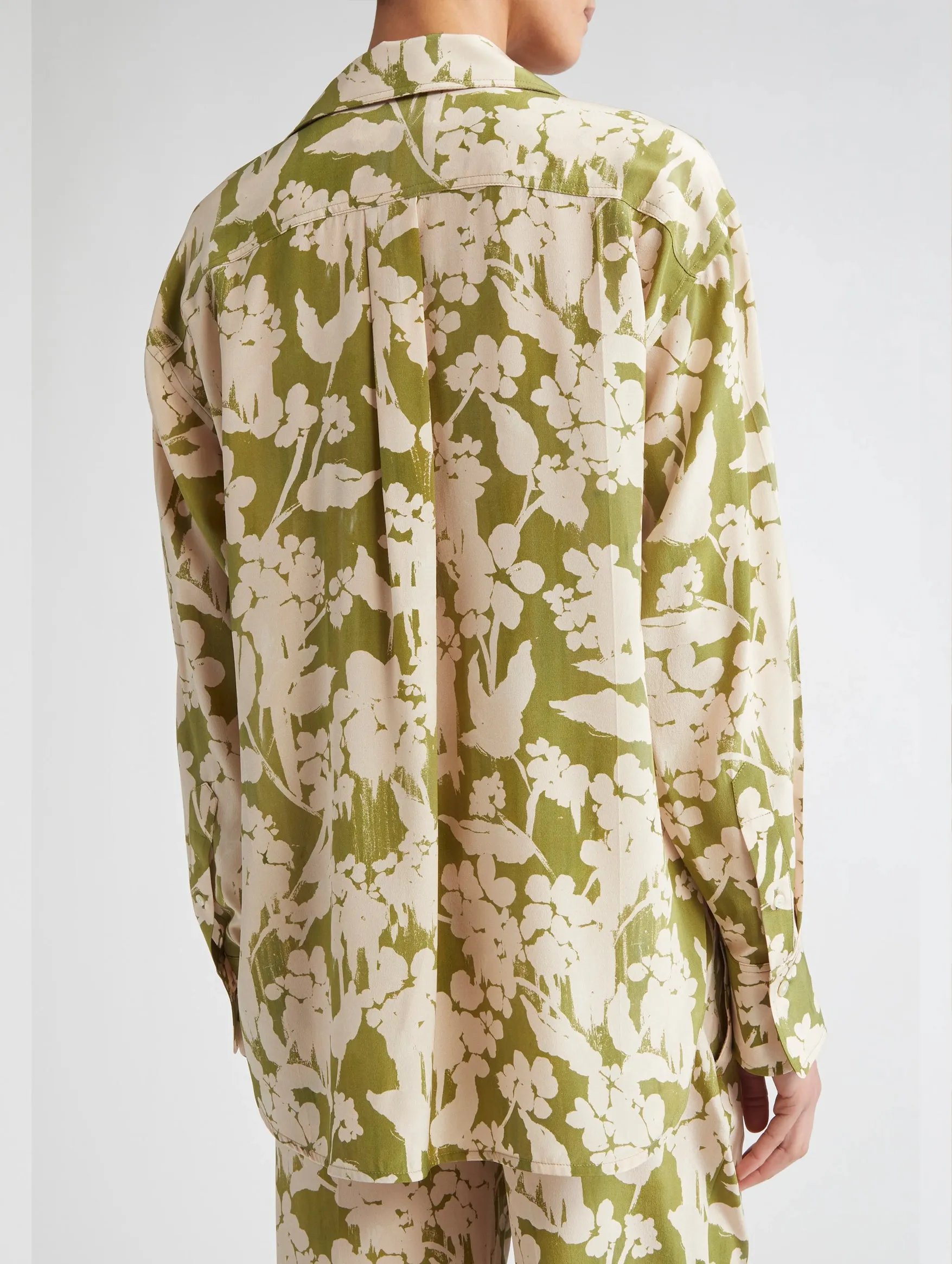 Silk Shirt in Parakeet Blush