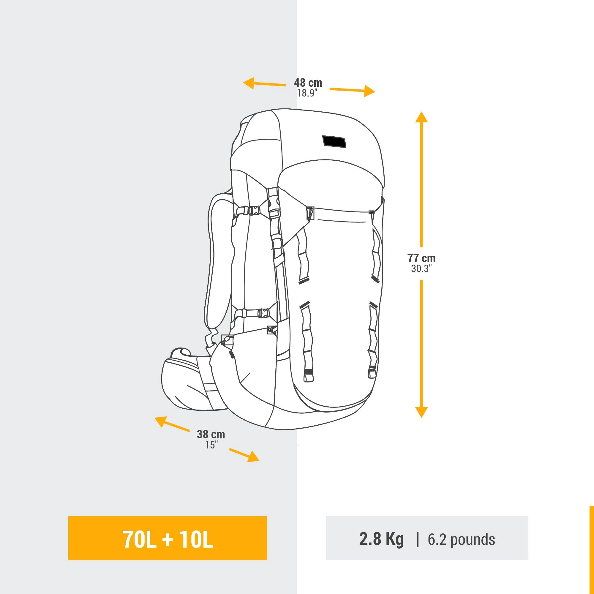 Simond  Men's MT900 Symbium2 70 10 L Backpacking Pack