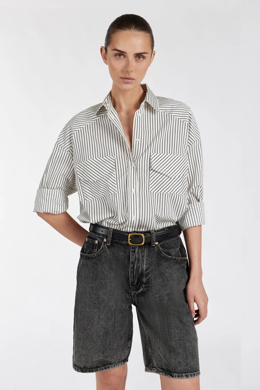 STOCKHOLM STRIPE SILK BLEND SHIRT