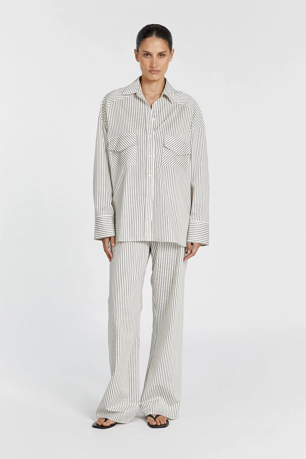 STOCKHOLM STRIPE SILK BLEND SHIRT