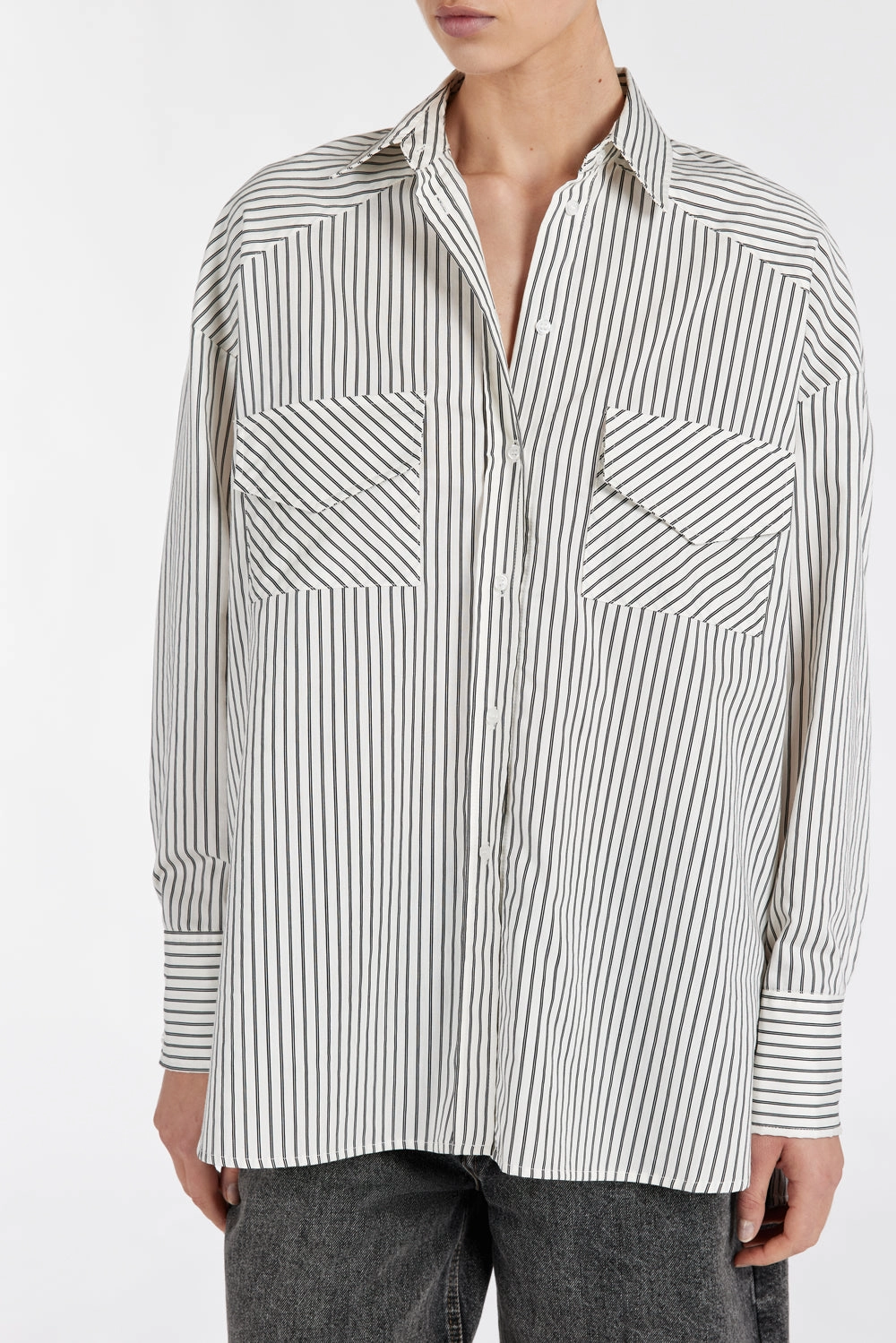 STOCKHOLM STRIPE SILK BLEND SHIRT