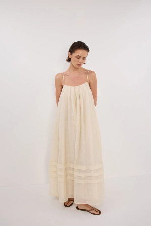 TAHITI LEMON MIDI DRESS
