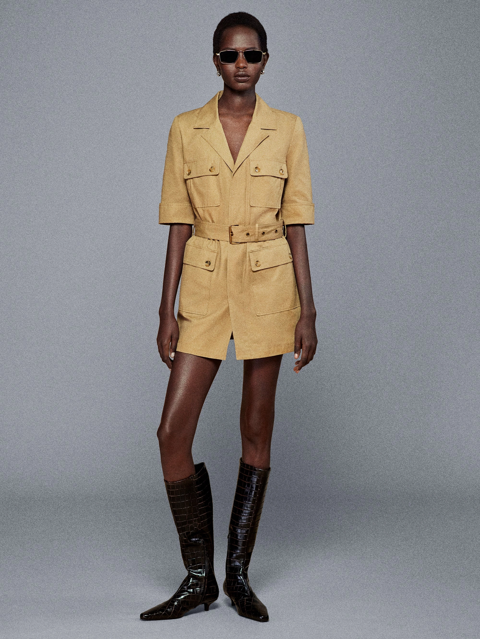 The Utility Dress -- Khaki Tan