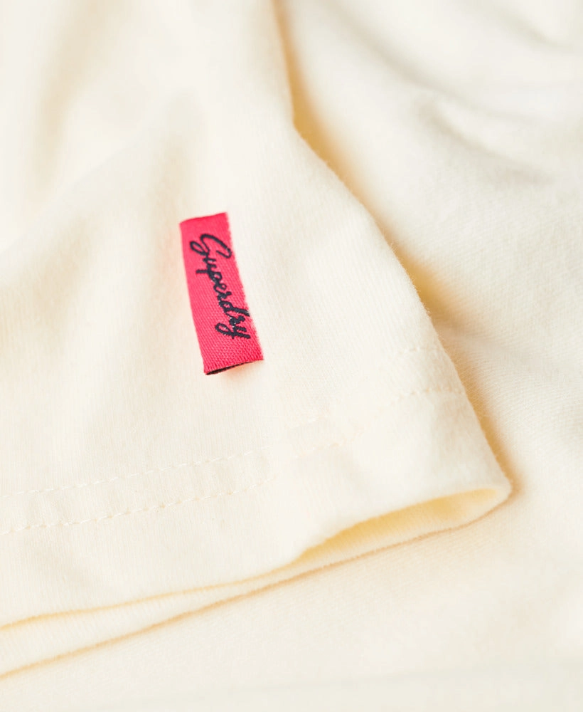 Travel Souvenir Relaxed Tee | Ecru Marle