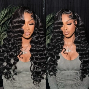 Upgrade Pre Everything 13X6 Lace Front Wigs Loose Wave Wear & Go Pre Max Wig