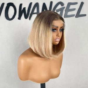 Upgrade Wear & Go Glueless Ombre Bob Wig 5x5 Straight HD Lace Closure Wig