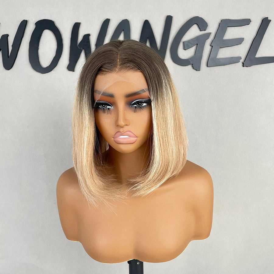 Upgrade Wear & Go Glueless Ombre Bob Wig 5x5 Straight HD Lace Closure Wig