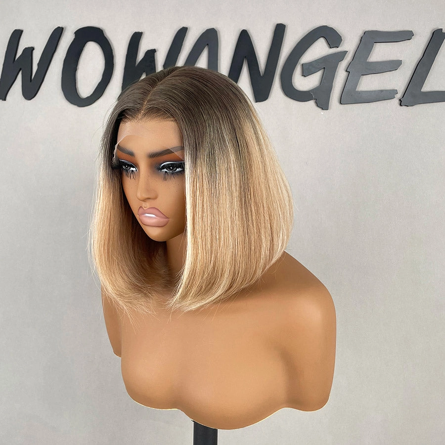 Upgrade Wear & Go Glueless Ombre Bob Wig 5x5 Straight HD Lace Closure Wig