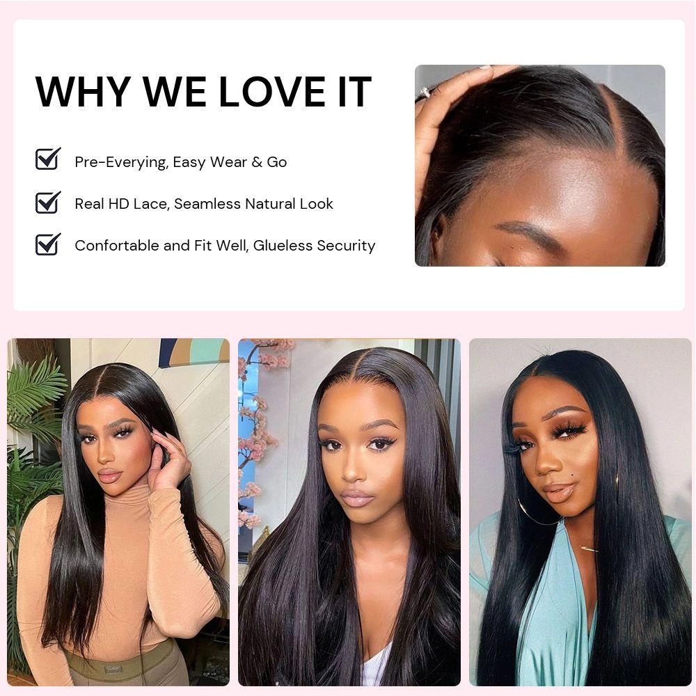 Upgrade Wear & Go Glueless Ombre Bob Wig 5x5 Straight HD Lace Closure Wig