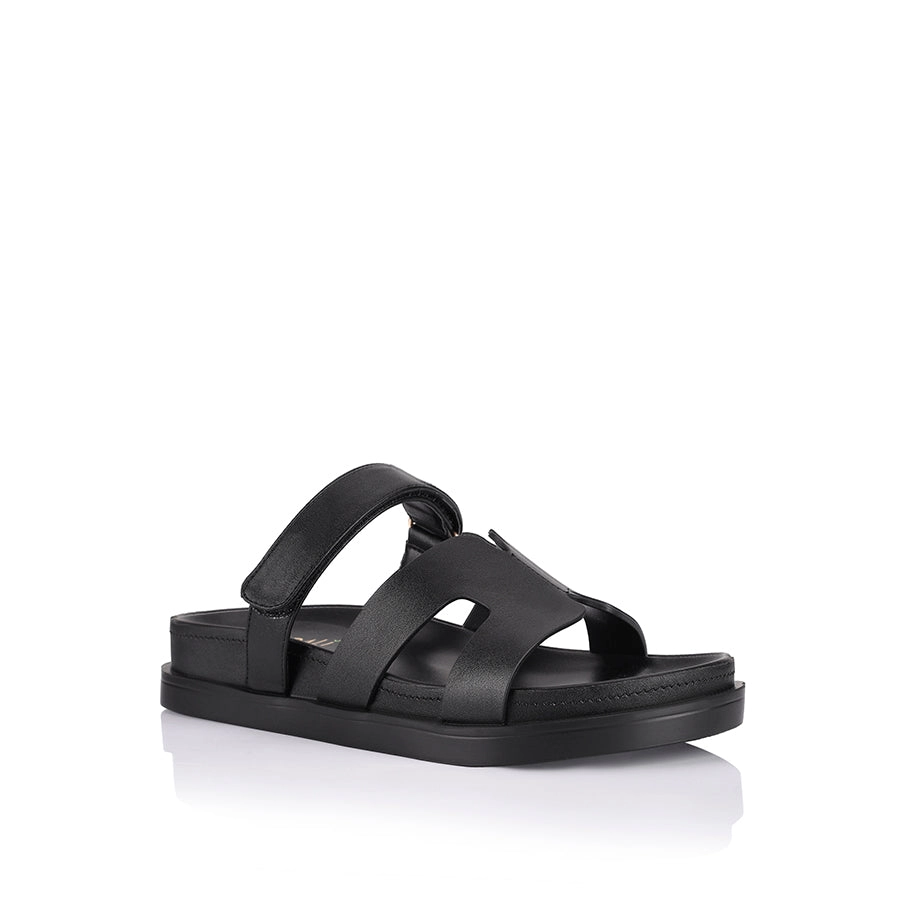 Verali Oswald Footbed Slides Black