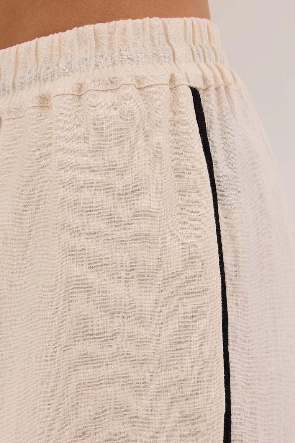 VON CREAM LINEN PANT