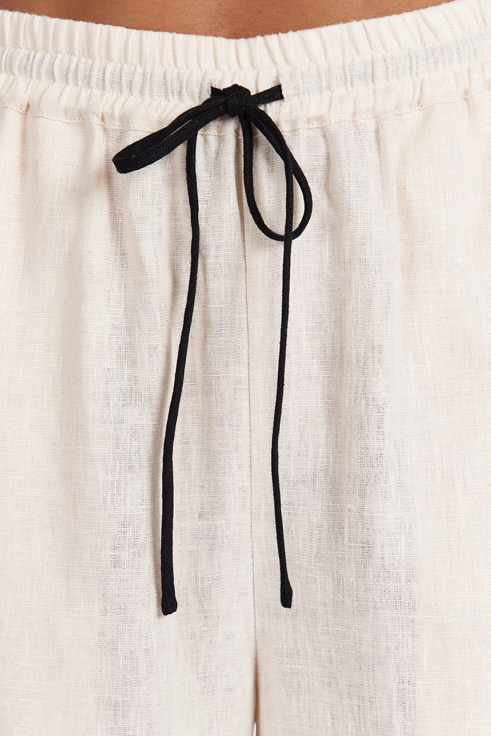 VON CREAM LINEN PANT