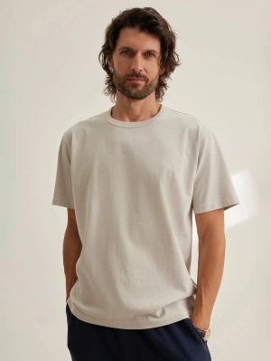 Wells Midweight Tee - Pebble