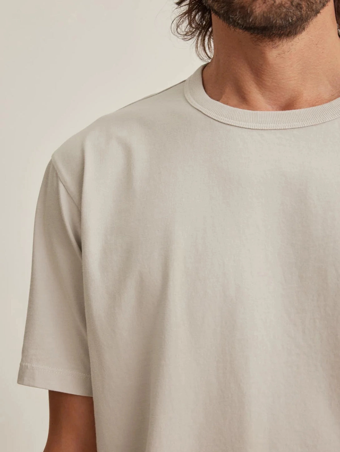 Wells Midweight Tee - Pebble