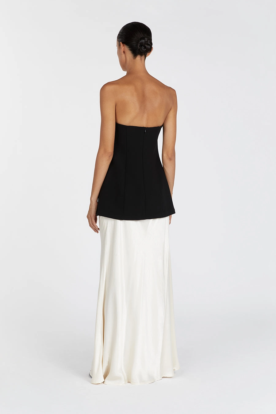 WILLA BLACK STRAPLESS TOP