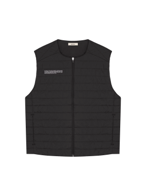 Womens Flower-Warmth Lite Gilet—Black