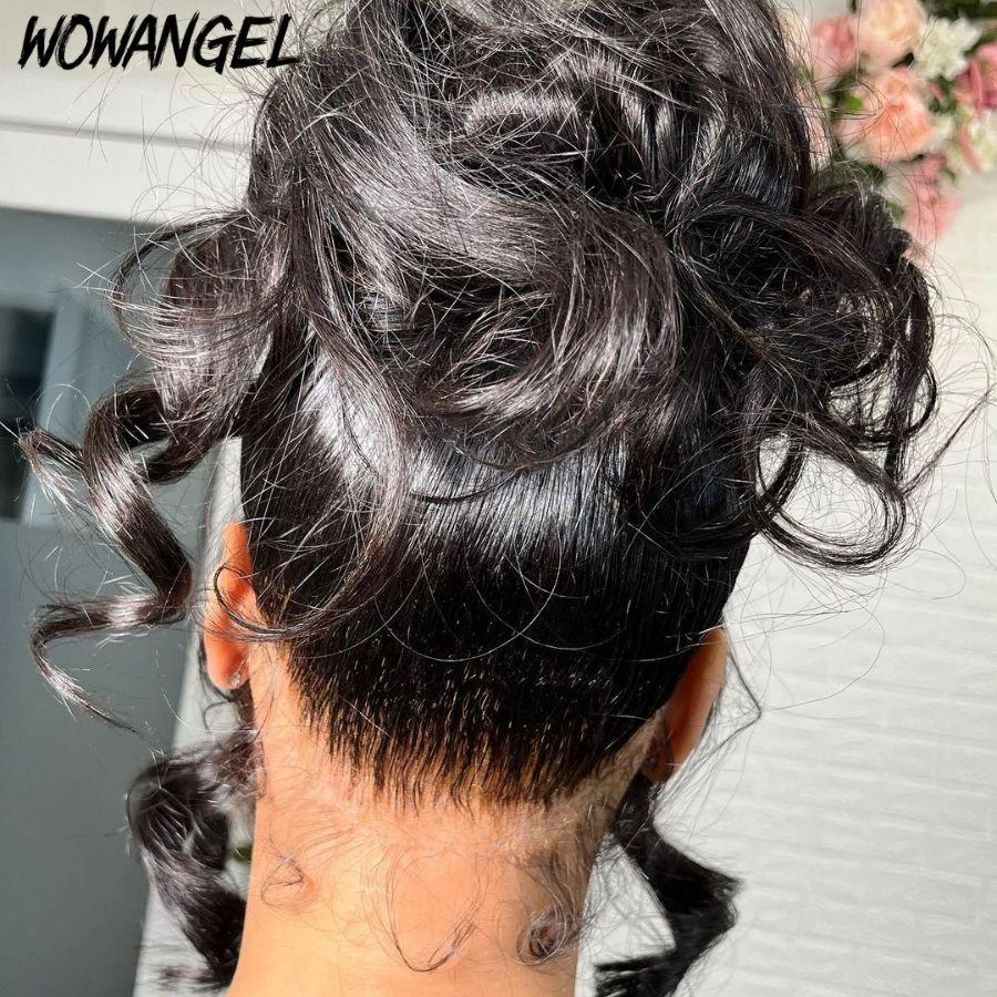 WOWANGEL 360 Invisible Strap HD Lace Wig Body Wave Pre Plucked Clean Hairline