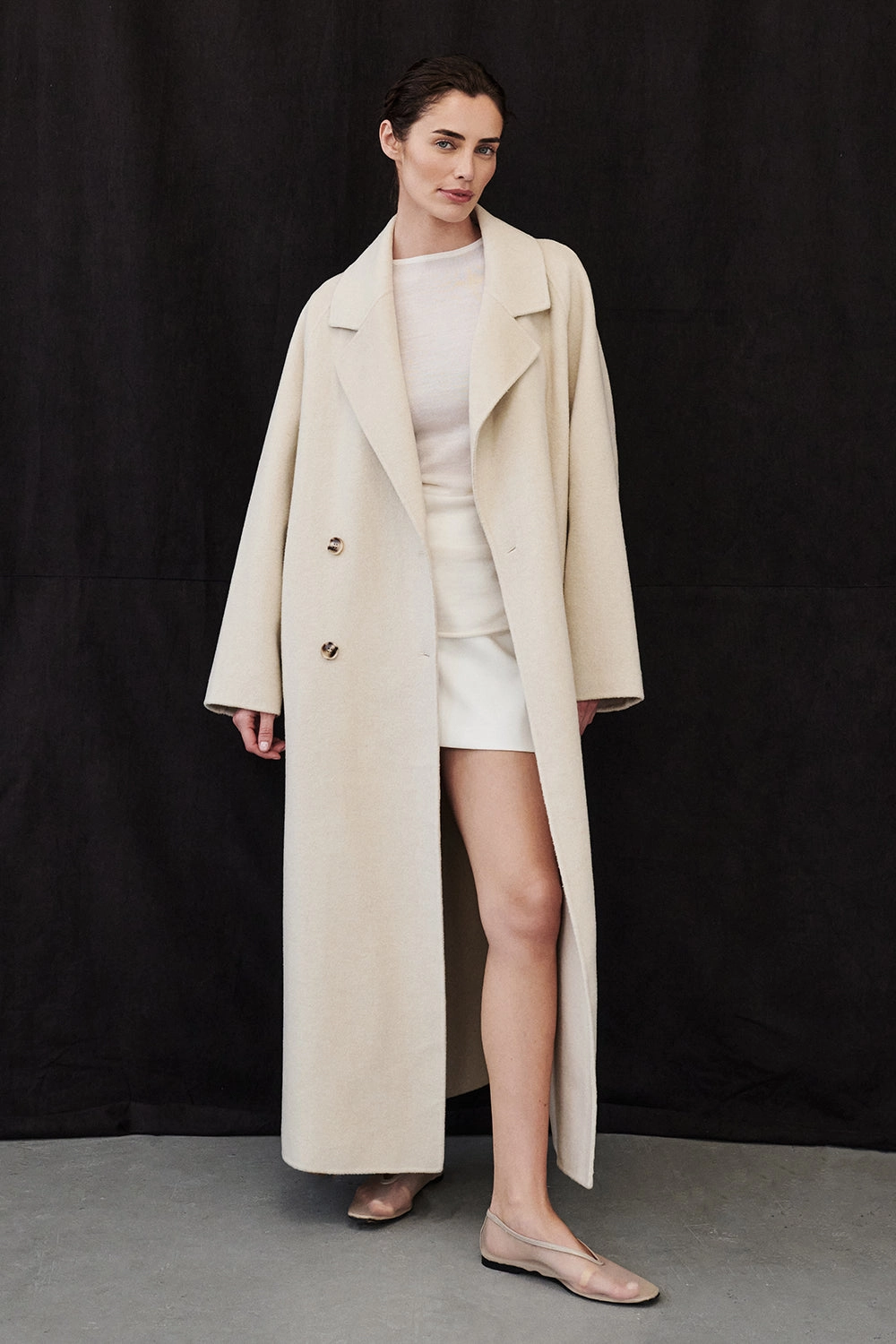 YORK BONE OVERSIZED WOOL COAT