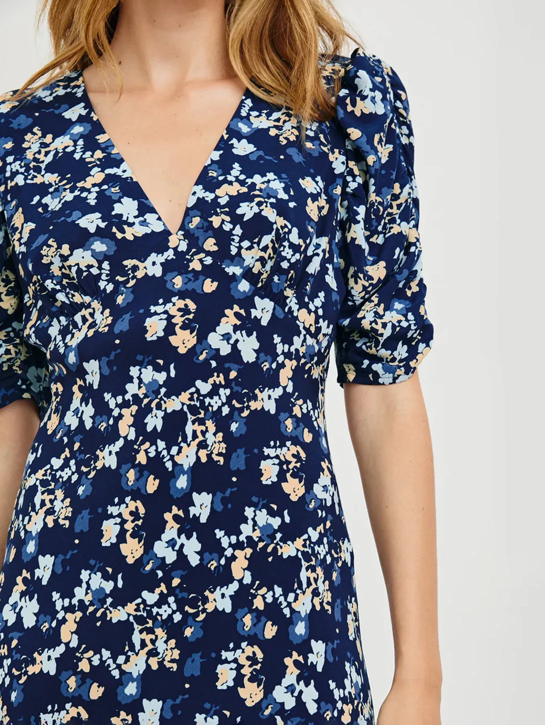 Zariah Dress - Navy Flora