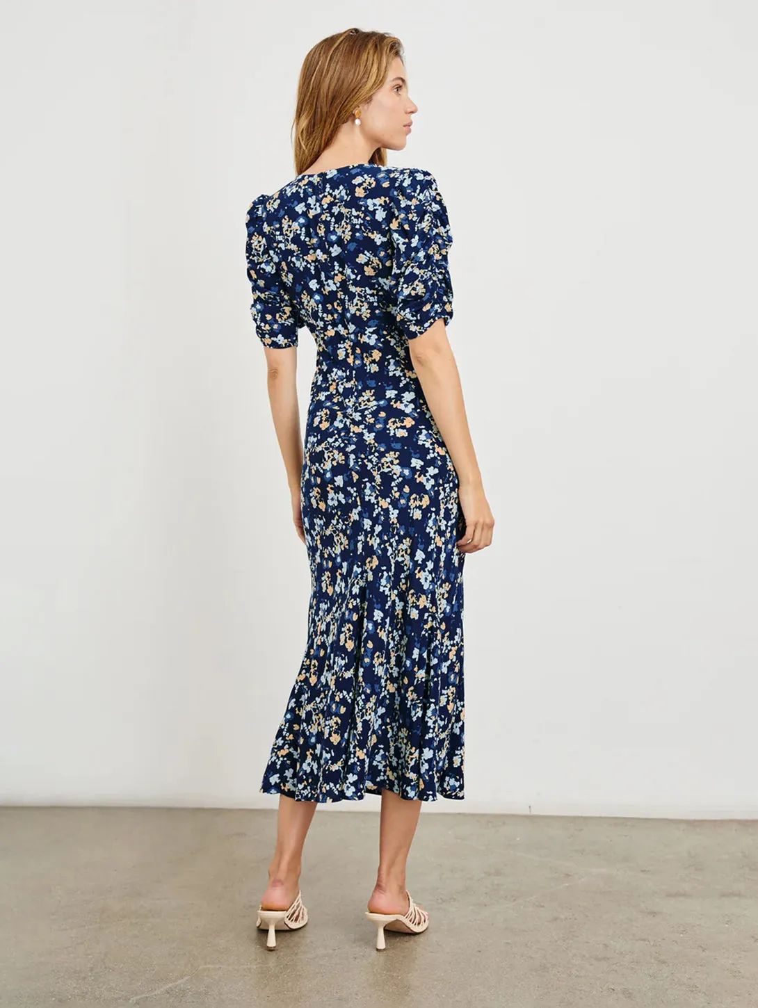 Zariah Dress - Navy Flora